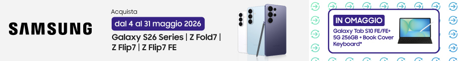Samsung Galaxy S26 Series, Z Fold7, Z Flip7 e Z Flip7 FE regalano Tab S10 FE con Book Cover Keyboard